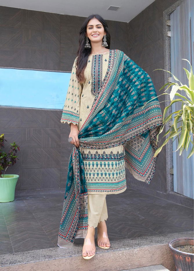 Bin Saeed Vol 6 By Majesty Lawn Cotton Pakistani Suits Wholesale Shop In Surat